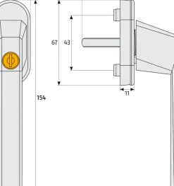 Abus Fg110 Raamkruk Wit-Brico Hot