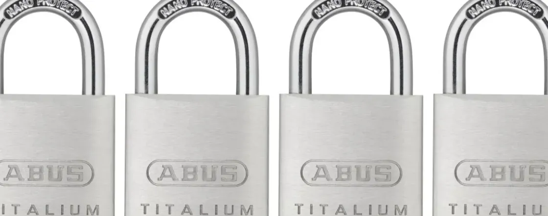 Abus Hangslot Titalium Tkti23/30 4 Stuks-Brico New