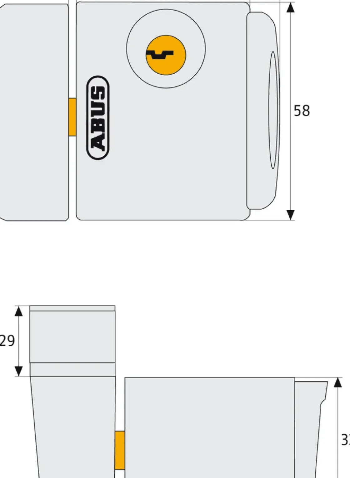 Abus Raamslot Fts3003 Wit-Brico Clearance