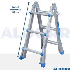 Brico Aldorr Home - Multiladder Uitschuifbare Vouwladder 4X3 - 2,80M Discount