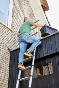 Brico Aldorr Home - Telescoopladder 3,20M - Met Stabilisatievoet En Soft Closing New