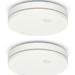 Alecto Compacte Design Rookmelder Wit 2St.-Brico Discount