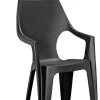 Alibert Tuinstoel Dante Stapelbaar Kunsthars Grafiet 88X56X58Cm-Brico Sale