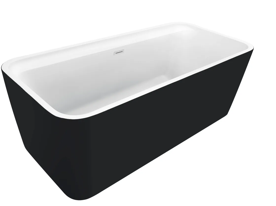 Brico Allibert Bad Kolora 170X78Cm Mat Zwart