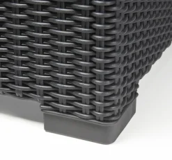 Allibert California Chaiselongue Loungeset - 3-4 Personen - Grijs-Brico Outlet