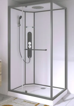 Brico Allibert Douchecabine La Paz Rechthoekig 120X90Cm Gun Metal Hot