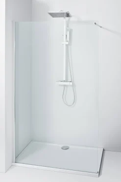 Brico Allibert Douchewand Lago Walk In 140Cm | 8Mm Veiligheidsglas Outlet