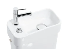 Brico Allibert Duoblok Toilet Combi I Pk Aansluiting I Met Fontein Wit Outlet