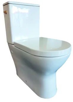 Brico Allibert Duoblok Toilet Kobalt I Universele Afvoeri Soft-Close Toiletzitting Wit New