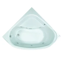 Brico Allibert Hoekbad Lucina Aquazen² Met Badmantel 140X140Cm Wit Online