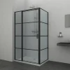 Brico Allibert Inloopdouche Loft-Game Walk In Gesloten 90X120X200Cm Zwart Best