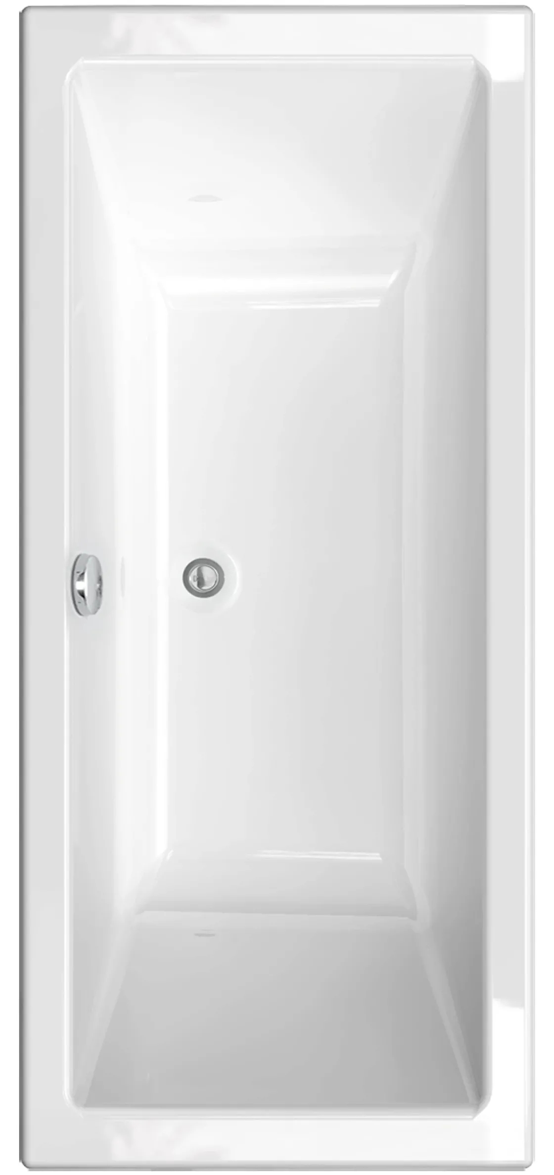 Brico Allibert Rechthoekig Bad Spacy Duo 180X80X55-58Cm Wit New