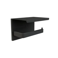 Brico Allibert Toiletrolhouder Loft-Game Met Plankje Zwart Mat Discount