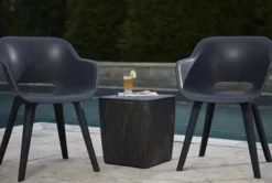 Allibert Tuinstoel Akola Kuip Grafiet-Brico Discount