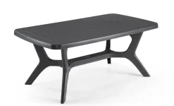 Allibert Tuintafel Baltimore Kunsthars Grafiet 177X100Cm-Brico Clearance