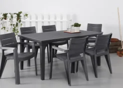 Allibert Tuintafel Futura Kunststof Grafiet 165X94Cm-Brico Clearance