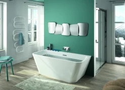 Brico Allibert Vrijstaand Hoekbad Nudea Rechts 170X75X58Cm Wit Sale