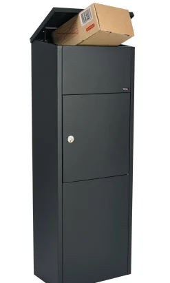 Allux Pakketbrievenbus 600 Staal Zwart-Brico New