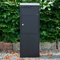 Allux Pakketbrievenbus 650 Staal Zwart-Brico Discount