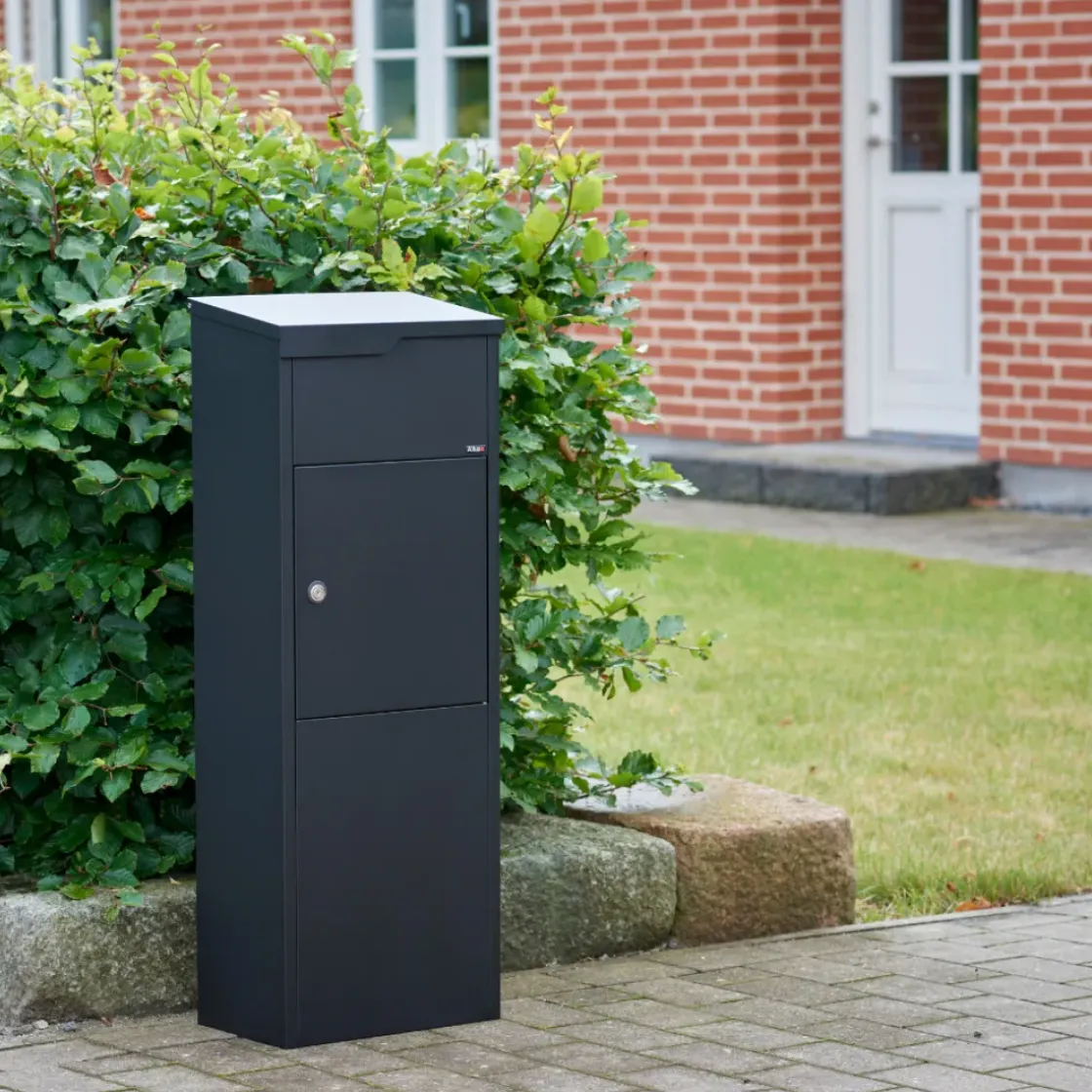 Allux Pakketbrievenbus 650 Staal Zwart-Brico Discount