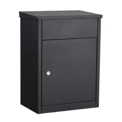 Allux Pakketbrievenbus 500 Staal Zwart-Brico Outlet