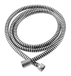 Brico Aquavive Doucheslang Pvc 150Cm Chroom-Zwart Outlet