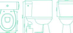 Brico Aquavive Duoblok Toilet Ippari I Pk Aansluiting I Soft-Close Toiletzitting Wit Hot