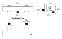 Brico Aquavive Eco Thermostatische Douchekraan Sillaro Chroom 15Cm Online