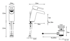 Brico Aquavive Eco Wastafelkraan Fano Met Watervalfunctie Chroom Hot
