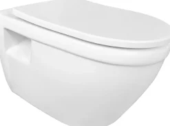 Brico Aquavive Hangtoilet Foglia Wit | Soft-Close & Quick Release Toiletzitting | Randloos Toiletpot Best