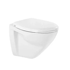 Brico Aquavive Hangtoilet Lanico Wit | Soft-Close Toiletzitting | Randloos Toiletpot Online