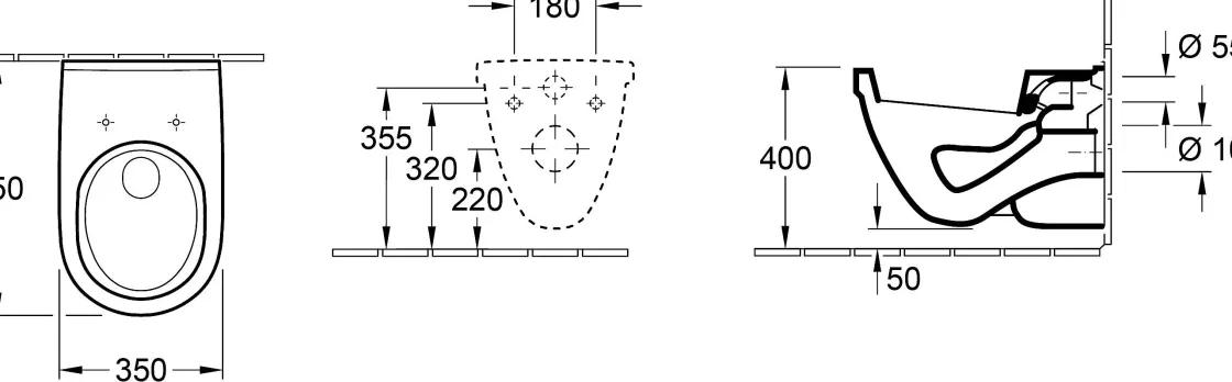 Brico Aquavive Hangtoilet Lunain Wit | Soft-Close Toiletzitting Outlet