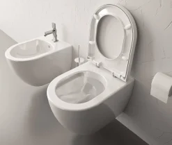 Brico Aquavive Hangtoilet Mazaro Wit | Soft-Close Toiletzitting | Randloos Toiletpot Sale
