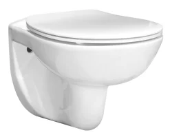 Brico Aquavive Hangtoilet Simeto Wit | Soft-Close Toiletzitting | Randloos Toiletpot Sale