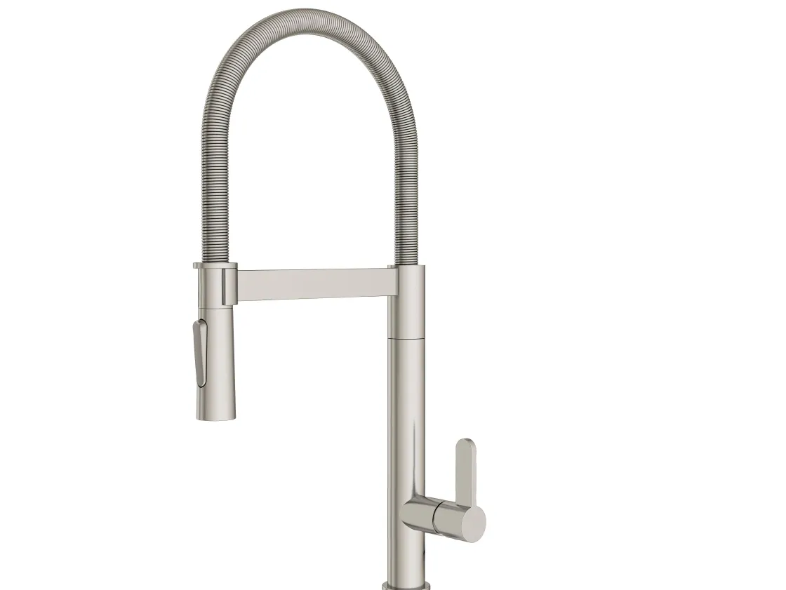 Brico Aquavive Keukenmengkraan Volturno Met Uittrekbare Handdouche Geborsteld Nikkel Online
