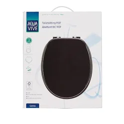 Brico Aquavive Toiletzitting Cannes Mdf Zwart Sale