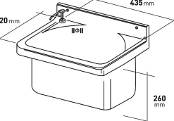 Brico Aquavive Uitgietbak Ardeche Kunststof 54Cm Wit New