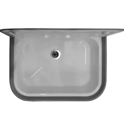 Brico Aquavive Uitgietbak Ornain Staalplaat Wit