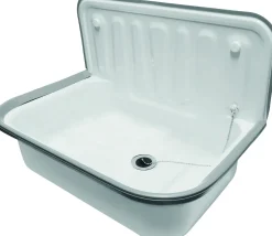 Brico Aquavive Uitgietbak Ornain Staalplaat Wit