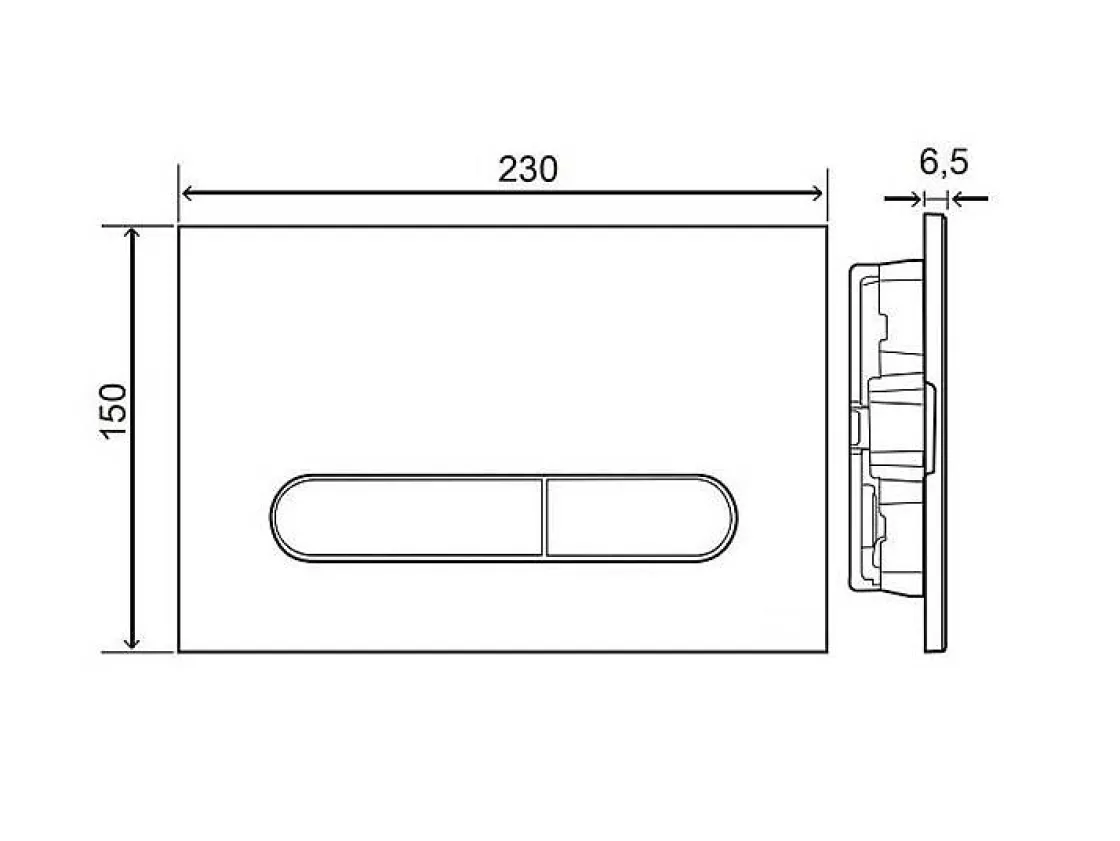 Brico Aquazuro Bedieningspaneel Allaro Dubbele Spoeling Voor Brembo Inbouwreservoirs| Mat Zwart Sale