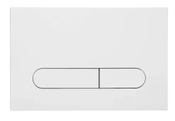 Brico Aquazuro Bedieningspaneel Allaro Dubbele Spoeling Voor Brembo Inbouwreservoirs| Wit Hot