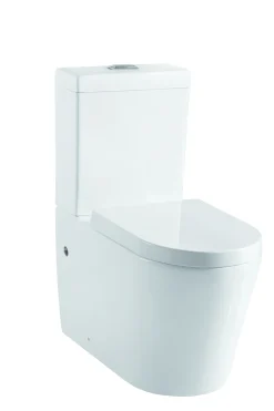 Brico Aquazuro Duoblok Toilet Savio 2 I Universele Aansluiting I Quick Release & Soft-Close Toiletzitting Wit
