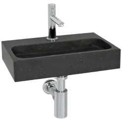 Brico Aquazuro Fonteinset Enza Natuursteen Zwart 38Cm New