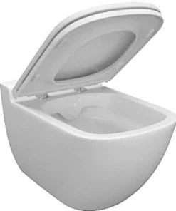 Brico Aquazuro Inbouwreservoir Set Iris | Quick Release & Soft-Close Toiletzitting | Randloos Toiletpot New