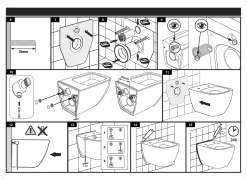 Brico Aquazuro Inbouwreservoir Set Iris | Quick Release & Soft-Close Toiletzitting | Randloos Toiletpot New