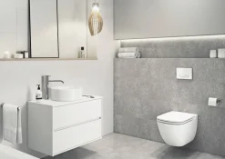 Brico Aquazuro Inbouwreservoir Set Iris | Quick Release & Soft-Close Toiletzitting | Randloos Toiletpot New