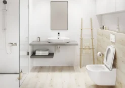 Brico Aquazuro Inbouwreservoir Set Iris | Quick Release & Soft-Close Toiletzitting | Randloos Toiletpot New