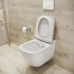 Brico Aquazuro Inbouwreservoir Set Iris | Quick Release & Soft-Close Toiletzitting | Randloos Toiletpot New