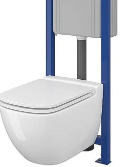 Brico Aquazuro Inbouwreservoir Set Iris | Quick Release & Soft-Close Toiletzitting | Randloos Toiletpot New