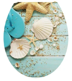 Brico Aquazuro Toiletzitting Strand Duroplast Blauw Clearance